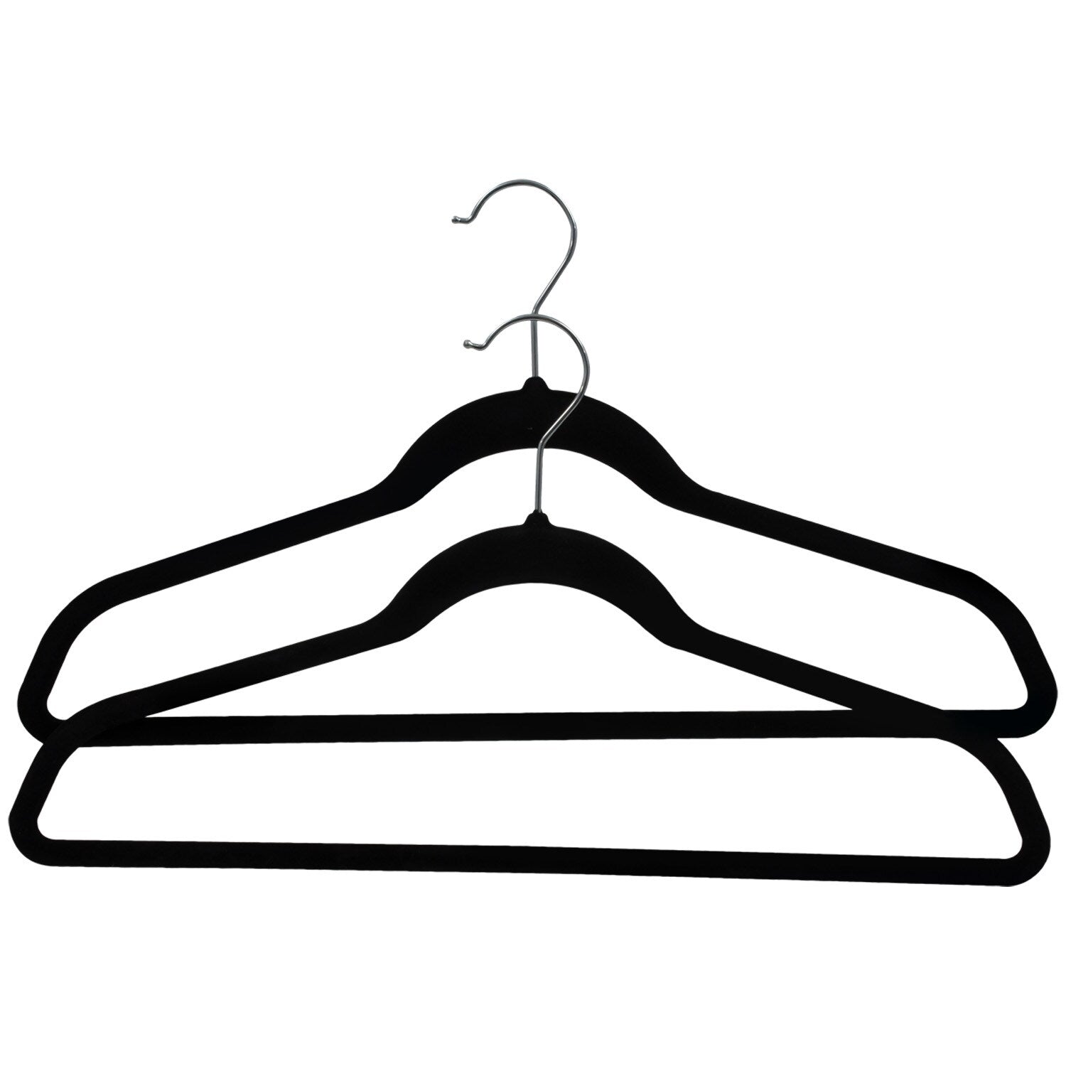 Essentials Felt-Covered Swivel-Head Hangers, 2-ct. Packs (Pack of 24)