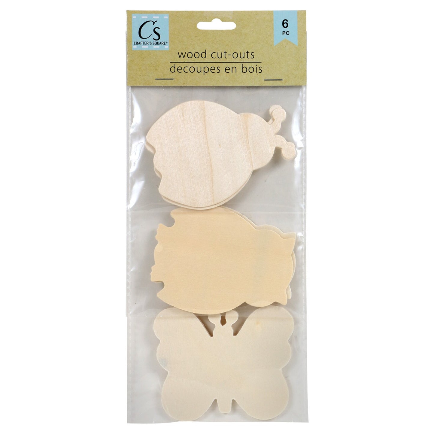 Crafter's Square DIY Wooden Cut-Outs, 3-ct. Packs (Pack of 36)
