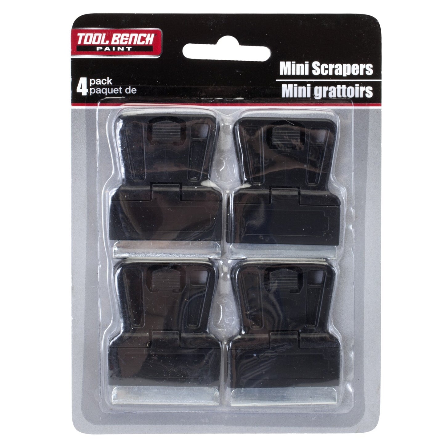 Tool Bench Mini Scrapers with Plastic-Grip Handles 4-ct. Packs (Pack of 24)