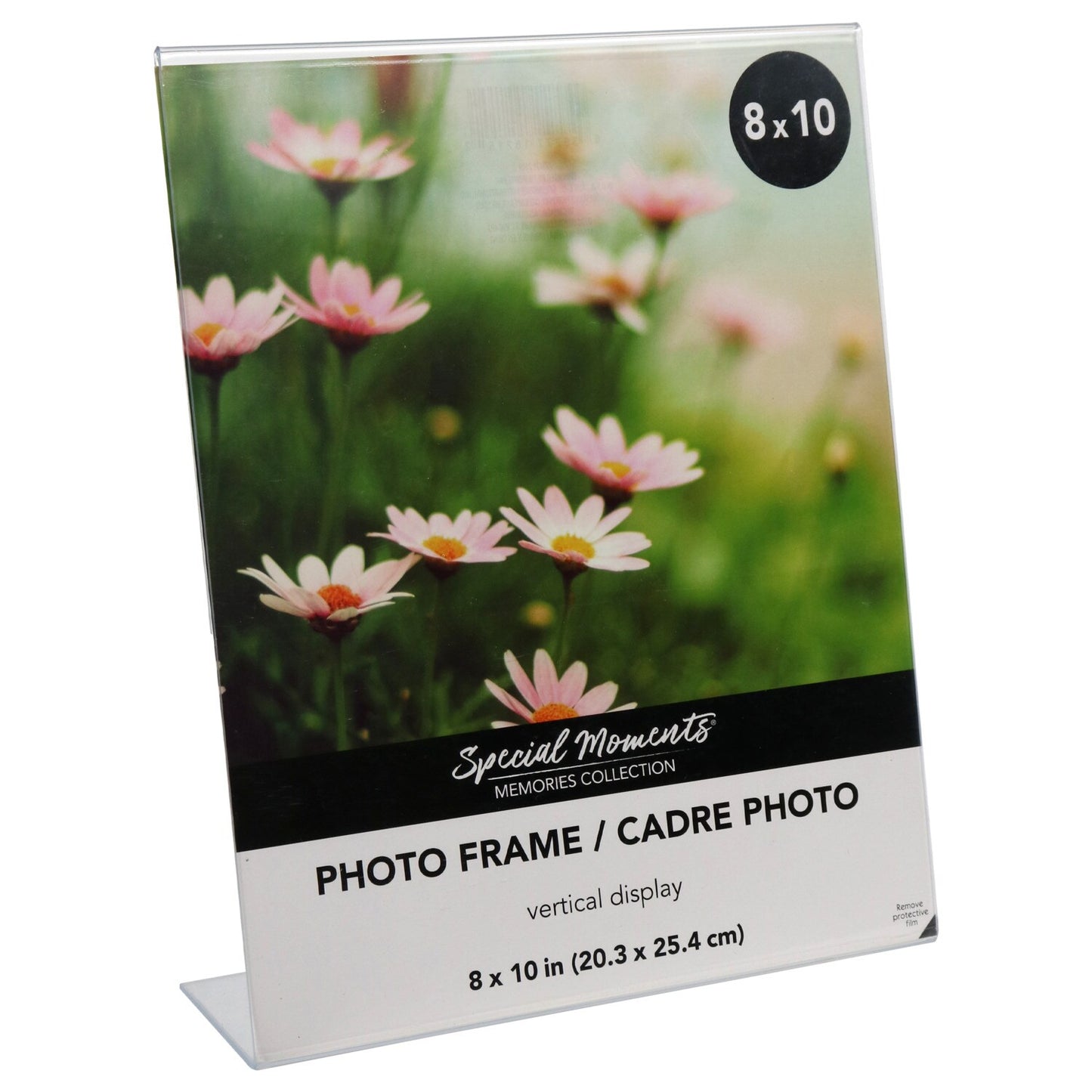 Freestanding Borderless Vertical Plastic Picture Frames, 8x10 in. (Pack of 6)