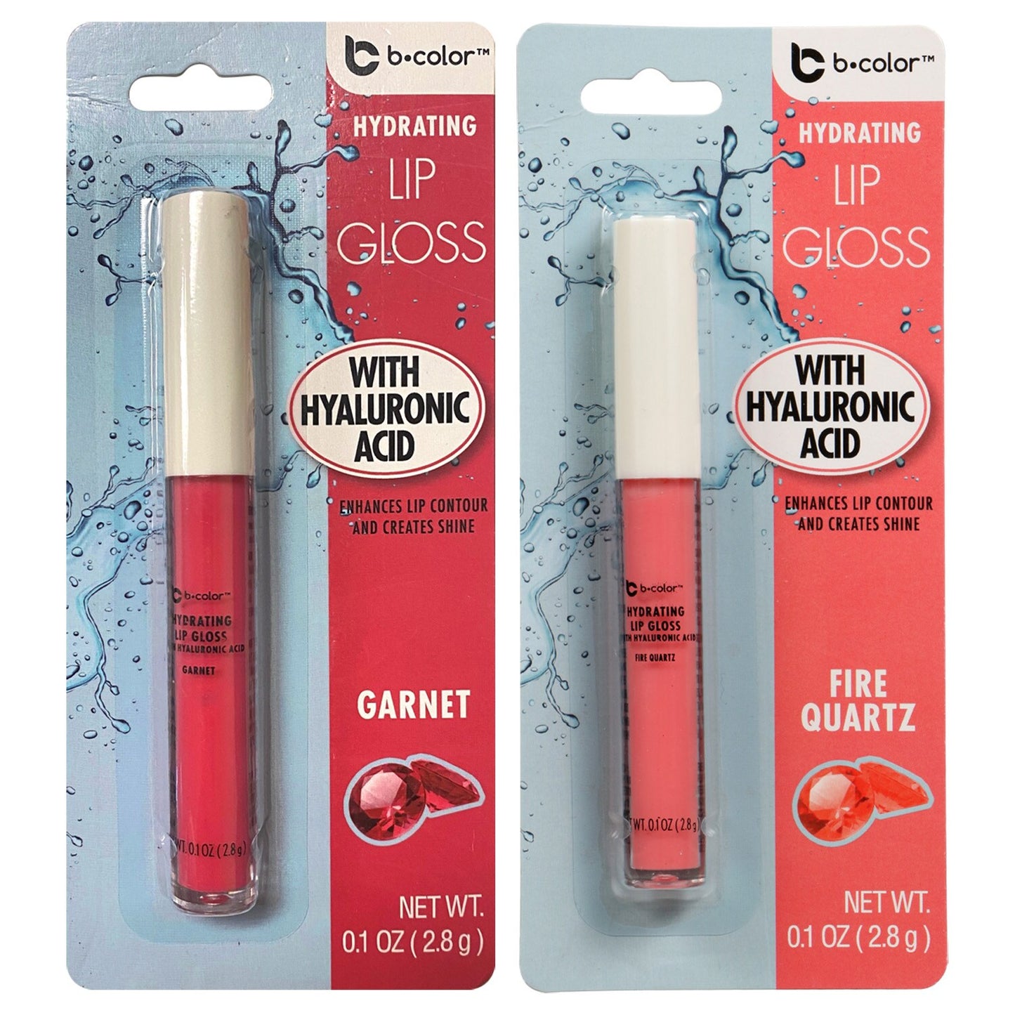 b·pure Hydrating Lip Gloss with Hyaluronic Acid (Pack of 24)