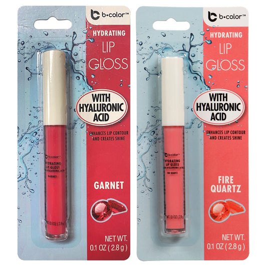 b·pure Hydrating Lip Gloss with Hyaluronic Acid (Pack of 24)