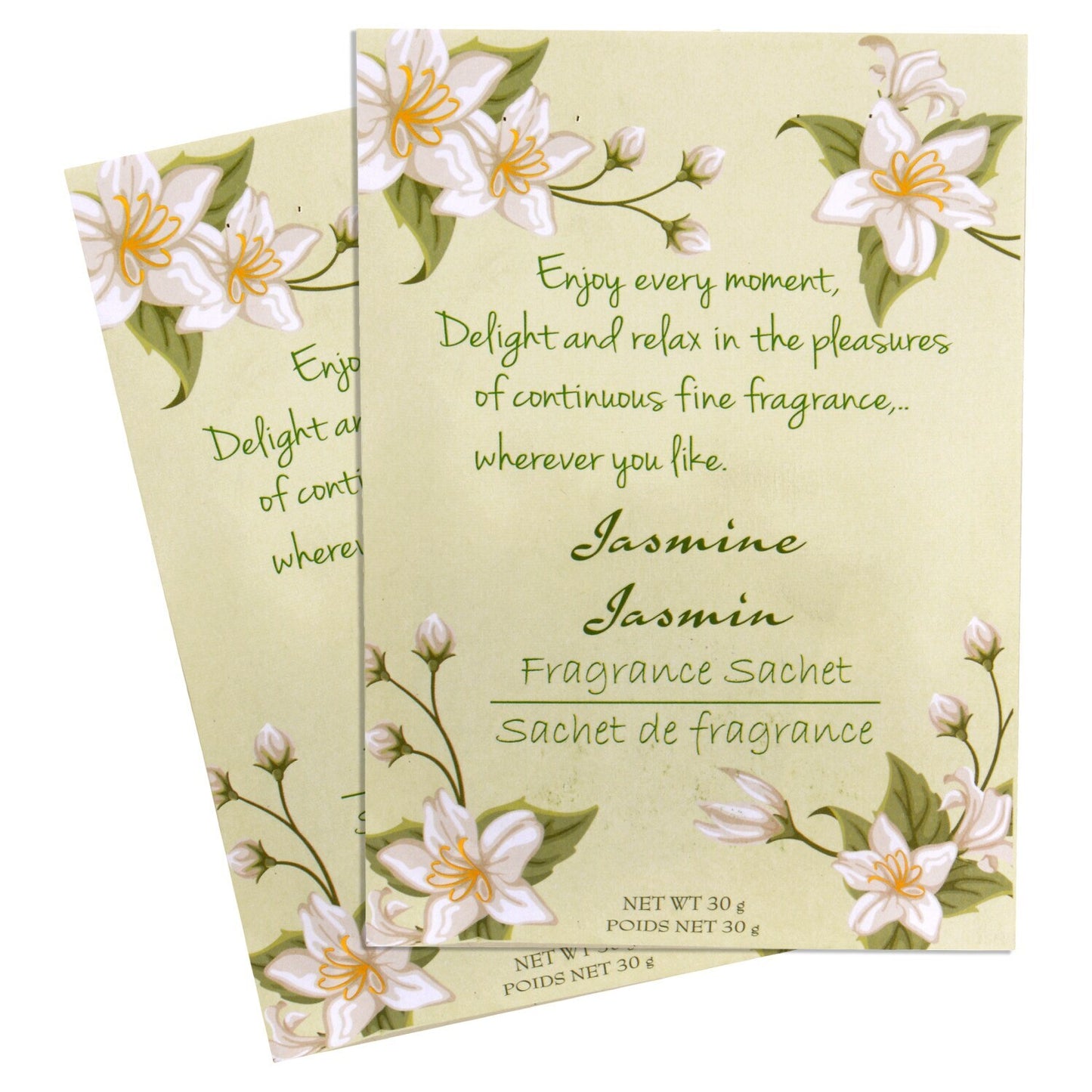Jasmine Sachets, 2 Pack (Pack of 14)