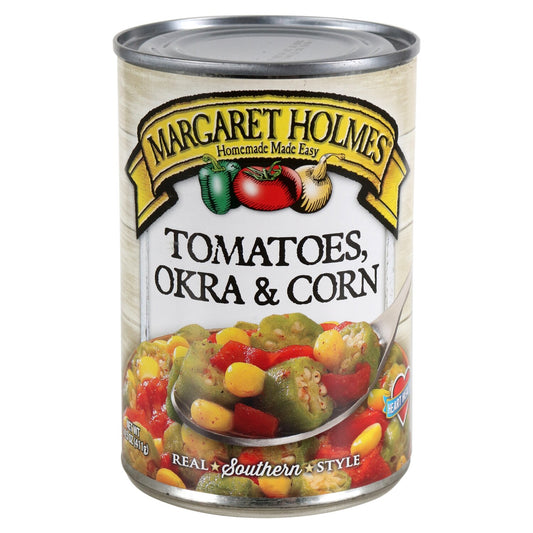 Margaret Holmes Tomatoes, Okra, And Corn, 14.5 oz. (Pack of 12)
