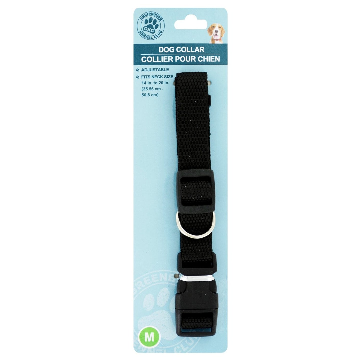 Greenbrier Kennel Club Medium Adjustable Dog Collars (Pack of 18)