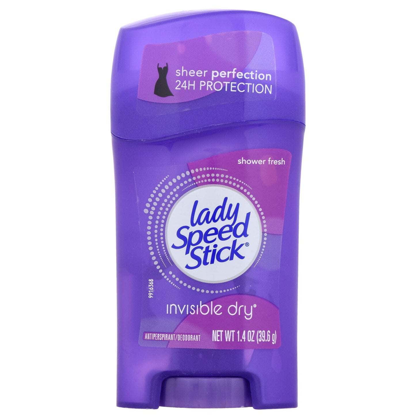 Lady Speed Stick Invisible Dry Shower Fresh Deodorant, 1.4 oz. (Pack of 12)