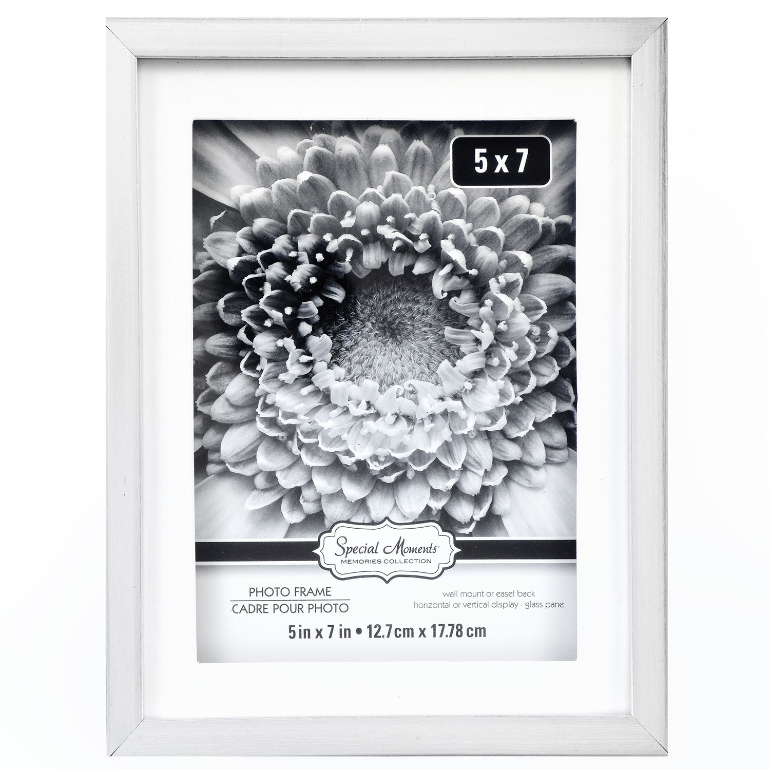 Special Matted Silver Plastic Frames, 5x7 in. (Pack of 12)