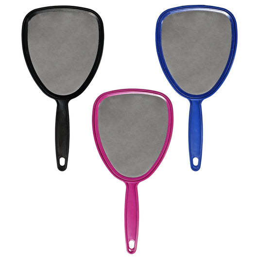 Basic Solutions Hand Mirrors with Plastic Handles, 10.5x5.25 in. (Pack of 24)
