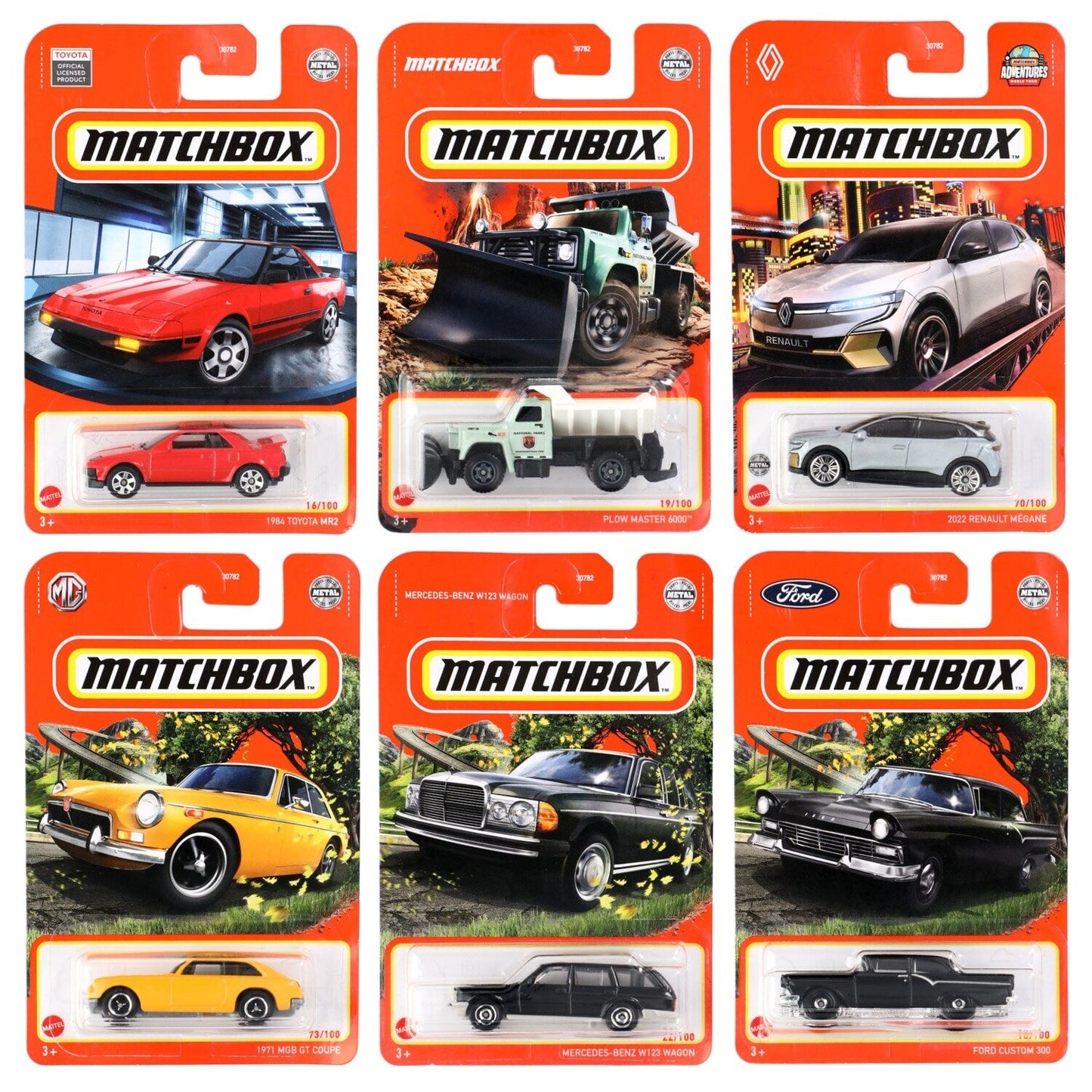 Matchbox Die-Cast Toy Cars, 3x1.5 in. (Pack of 24)