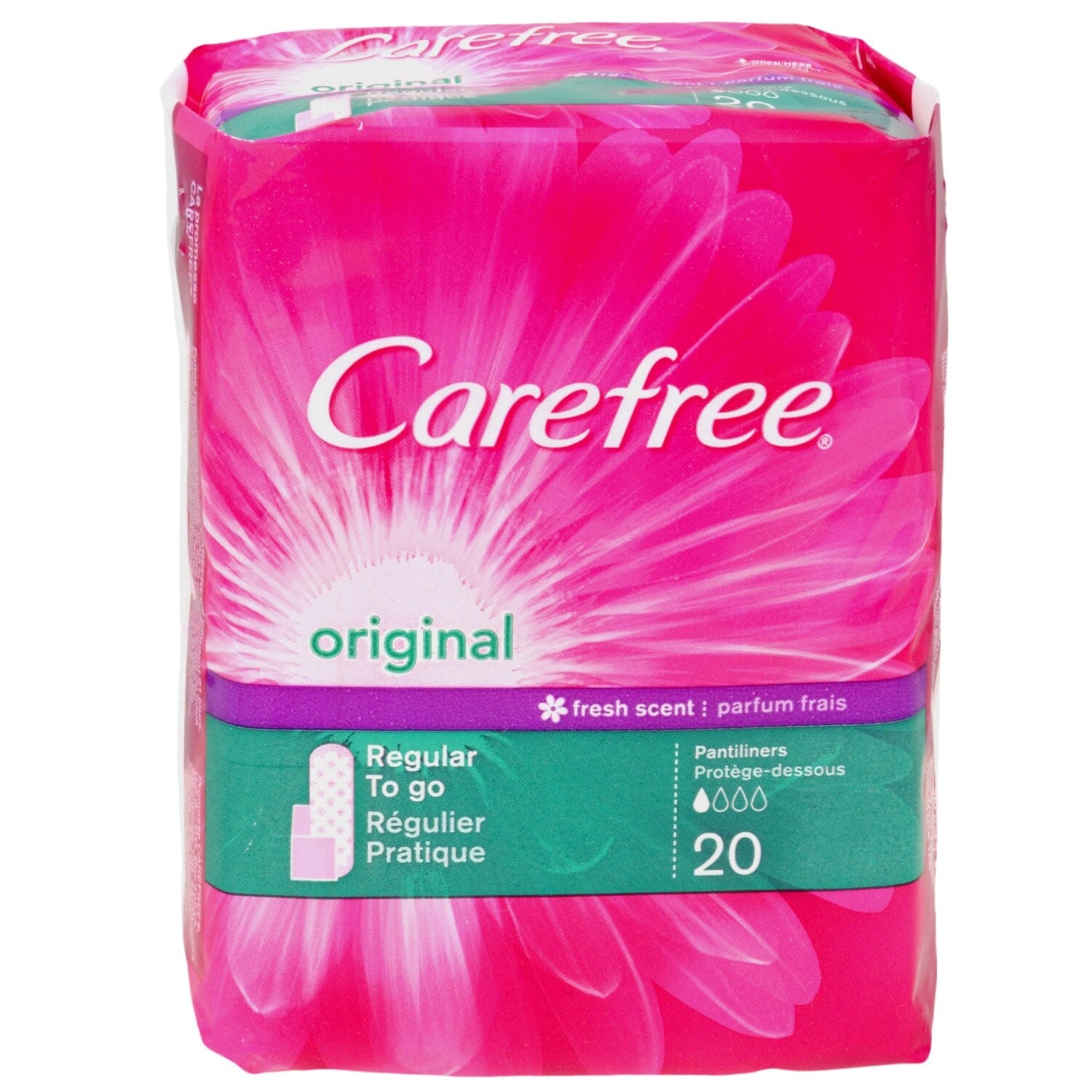 Carefree Original Scented Pantyliners, 20-ct. Packs (Pack of 6)