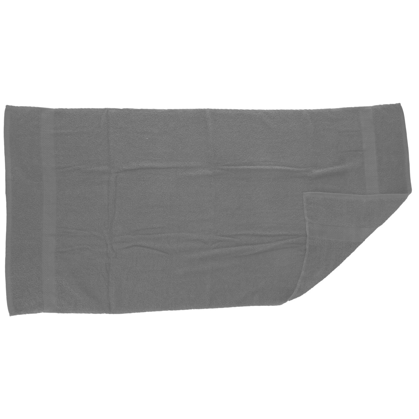 Grey Cotton Bath Towels, 52x27-in. (Pack of 6)