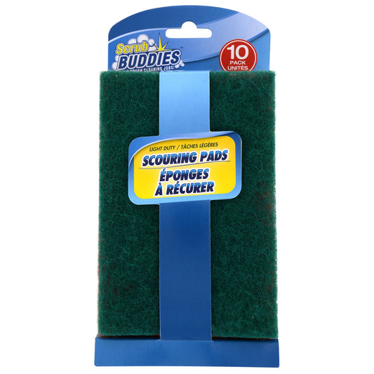Scrub Buddies Light Duty Scouring Pads, 10-ct. Packs (Pack of 24)